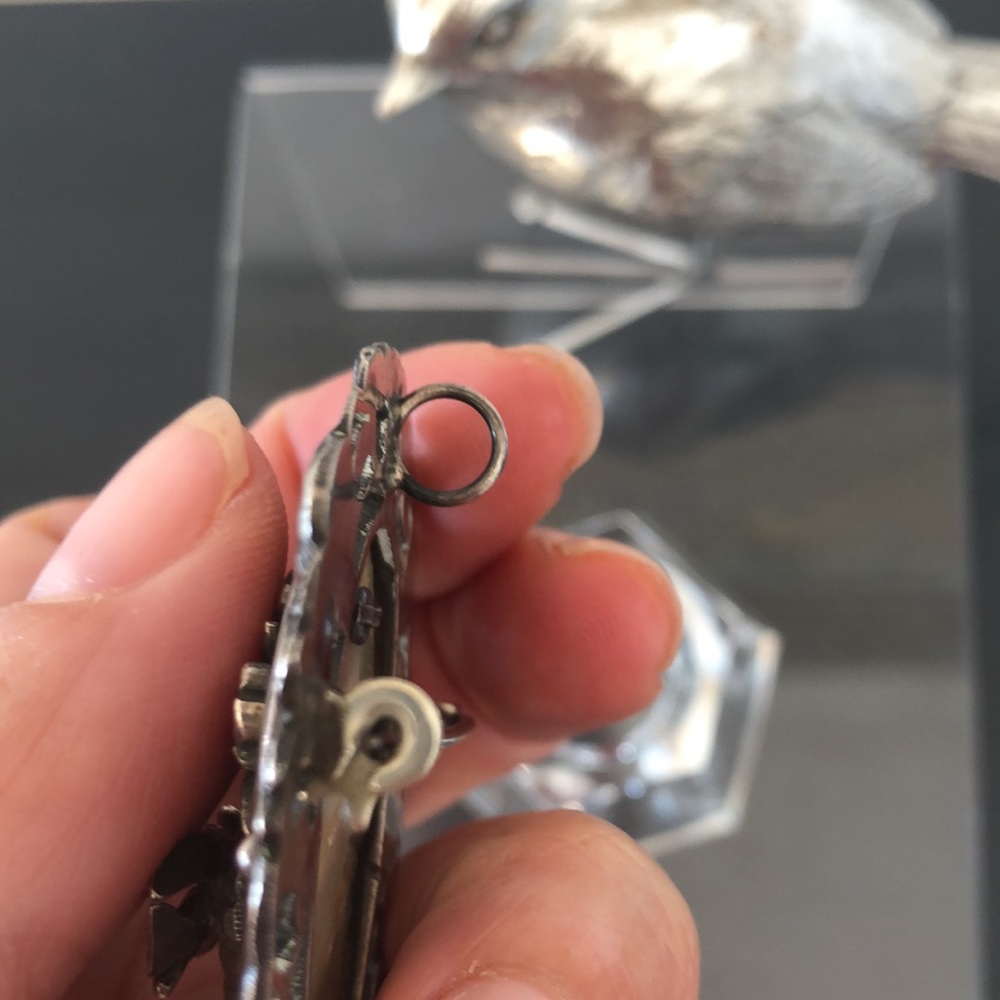 Signed Silver Abalone Brooch - Picture 5 of 11